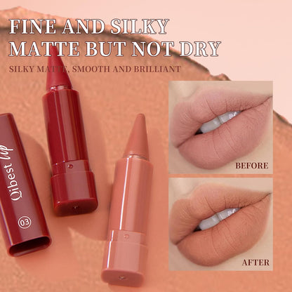 6 Pcs 3-in-1 Gradient Lip/Eyeshadow/Blush Kit: Lip Liner + Lipstick Duo - Matte Finish, Waterproof & Smudge-Proof, Long-Lasting Full Coverage for Plumper Lips & Vibrant Makeup